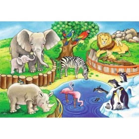 Puzzle zoo 2x12 piese